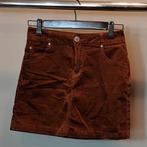 Copper Key faux corduroy skirt